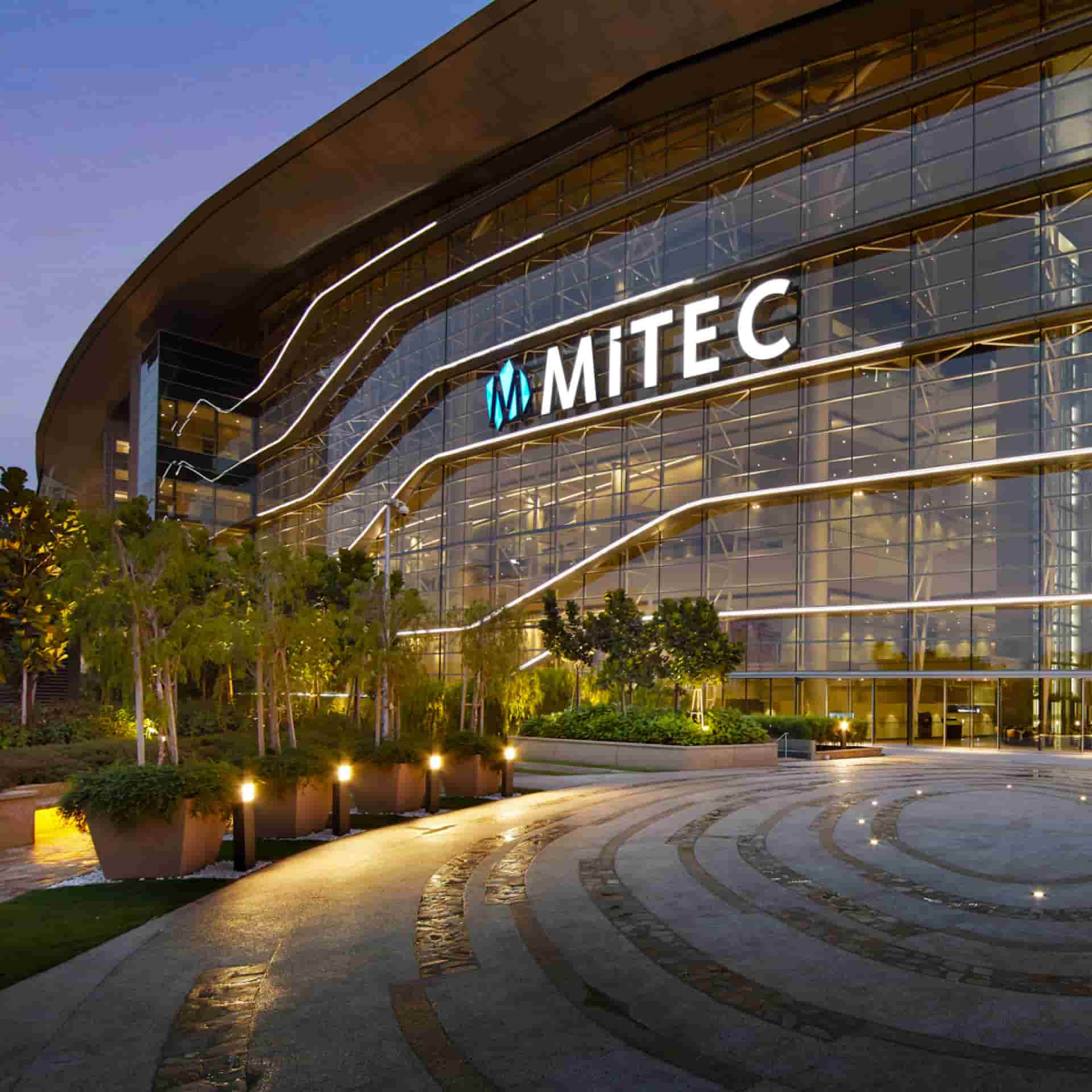 The outside of the Malaysia International Trade and Exhibiton Centre