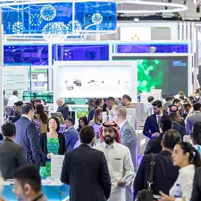 WHX Tech event hall with attendees