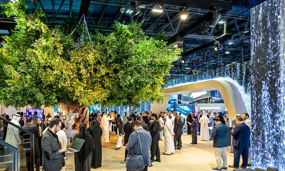 Event hall with attendees