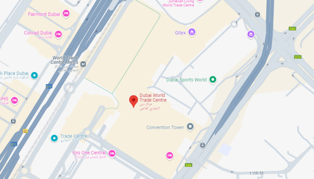 Road Map of the Dubai World Trade Centre