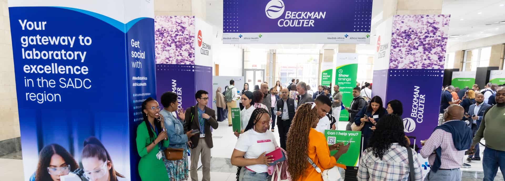 Entrance to World Health Expo Labs Cape Town