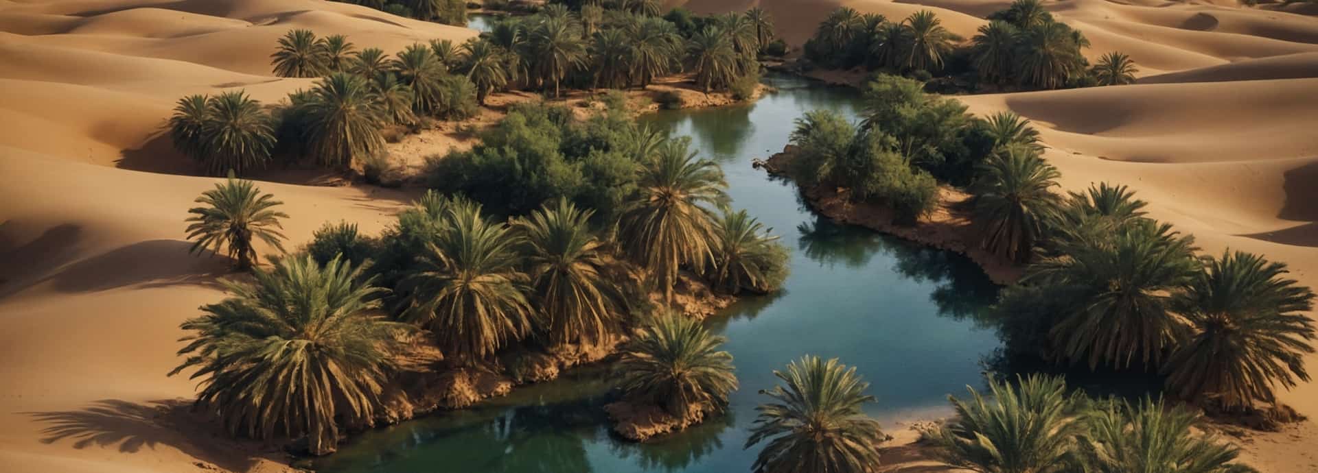 Oasis in a desert