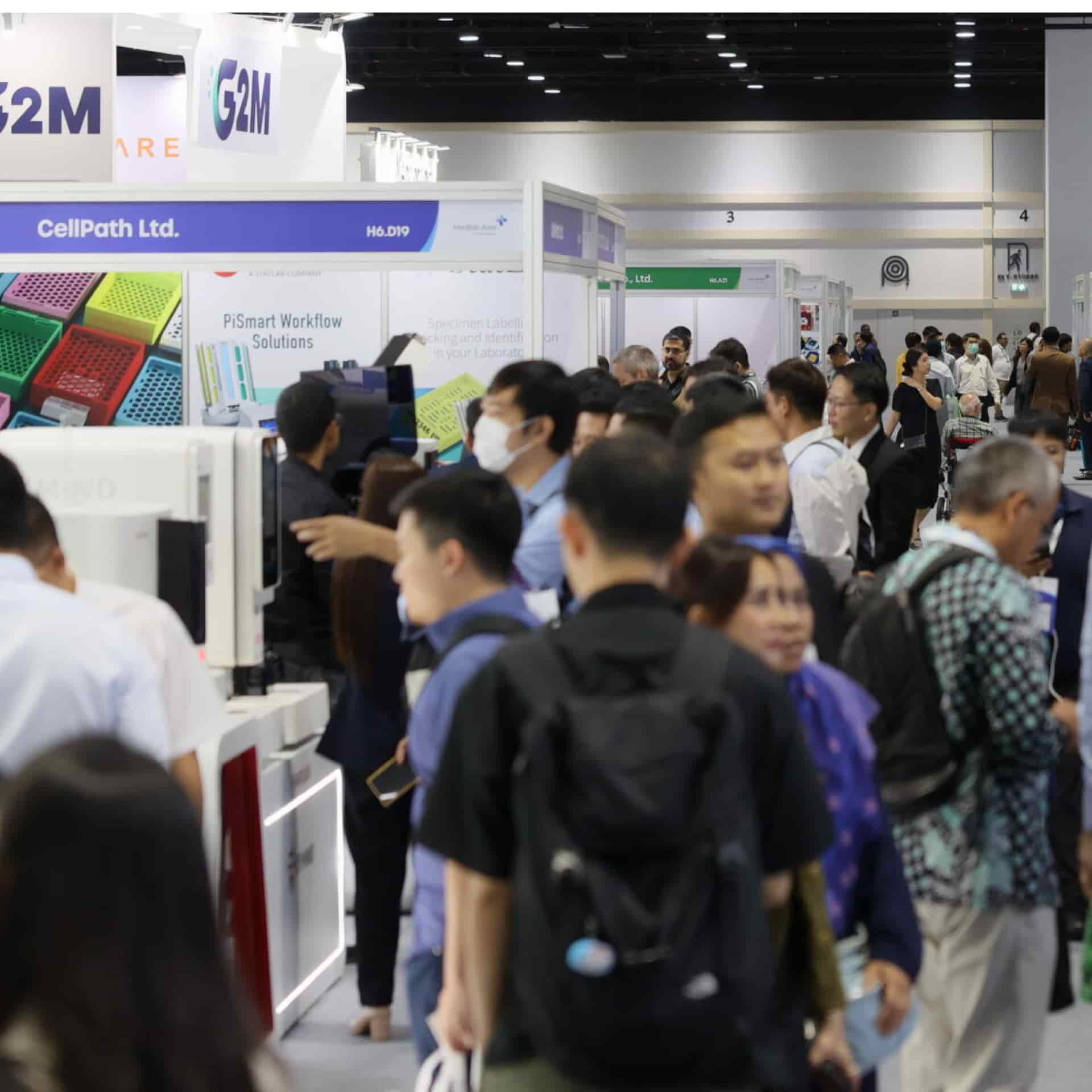 Crowd at World Health Expo Labs Kuala Lumpur
