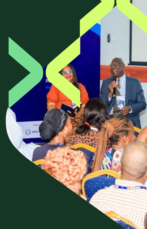 Speakers on stage at WHX Labs Lagos