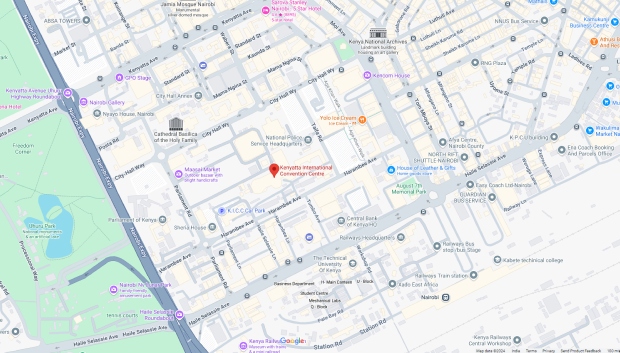 Map of Kenyatta International Convention Centre