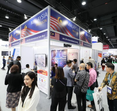 Stand at World Health Expo Kuala Lumpur