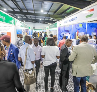 Delegates browsing the stands at WHX Lagos