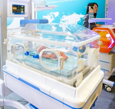 Incubator on display