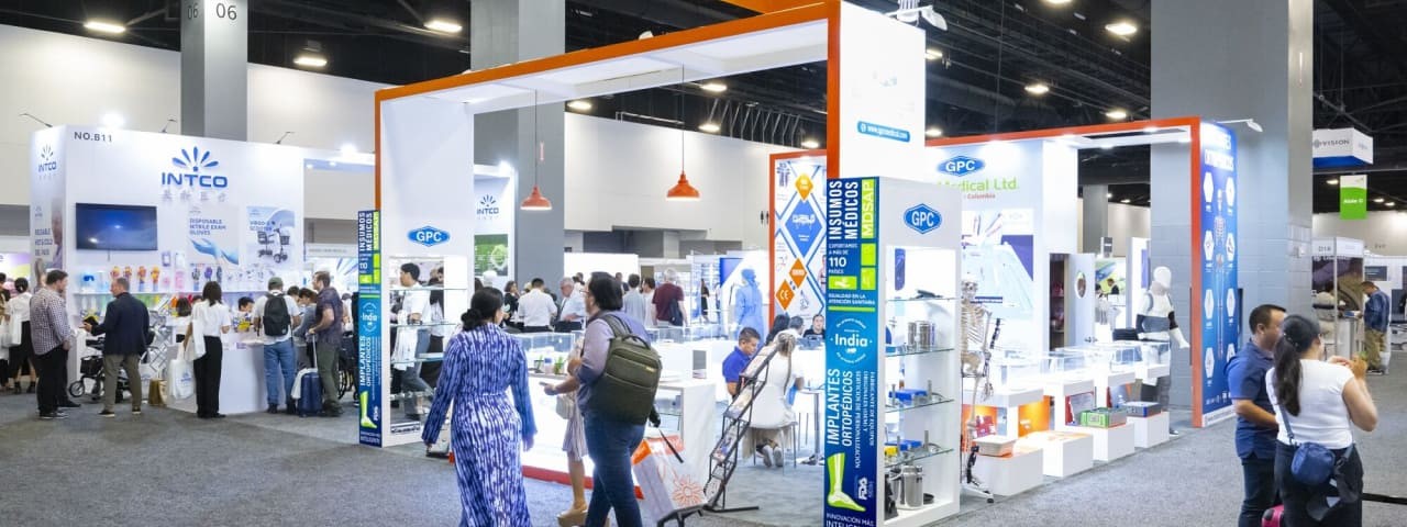 Booths at World Health Expo Miami