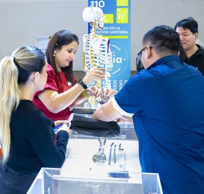 Medical tool being demonstrated