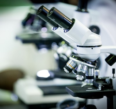 Microscope at WHX Labs Dubai