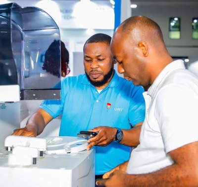 Product being demonstrated at WHX Labs Lagos