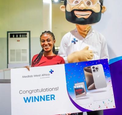 Competition winner at WHX Labs Lagos