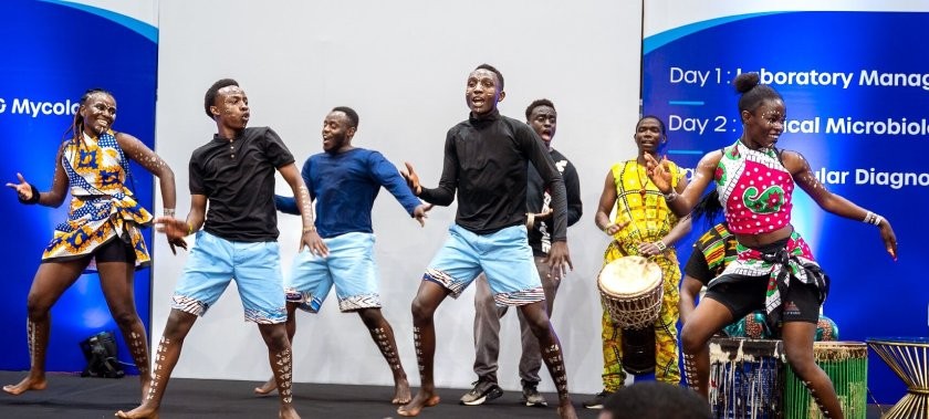 Dancers at World Health Expo Labs Nairobi